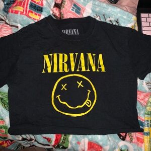 nirvana crop top